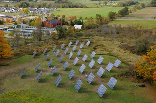 One of the three local projects helping produce emissions free solar energy for Vermont Smoke & Cure.